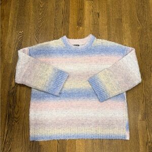 wild fable Pastel Stripe Crewneck Sweater for Women